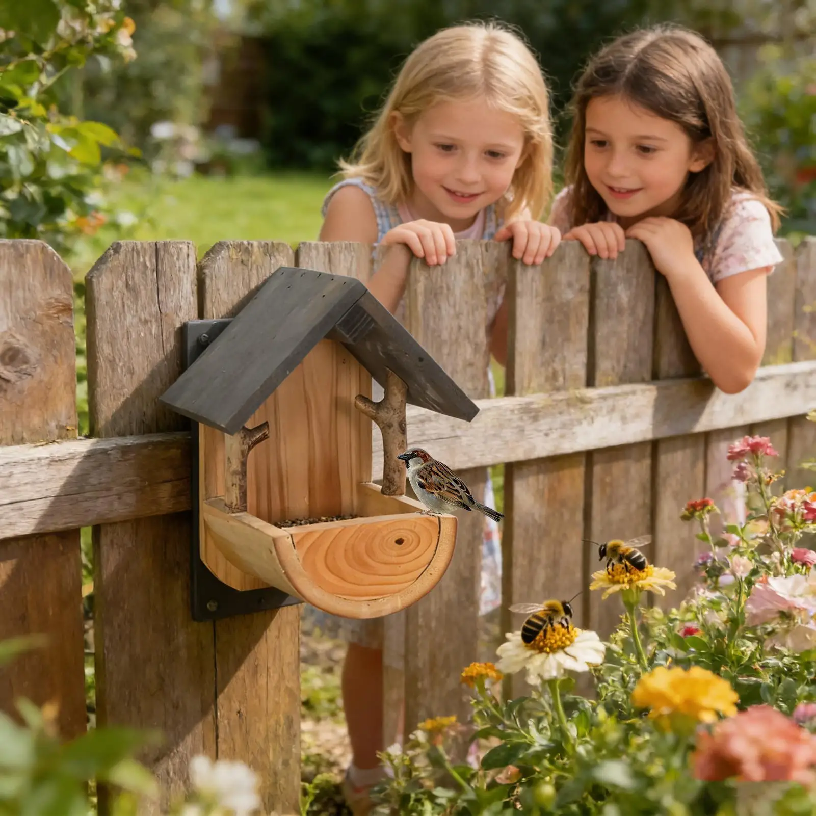 Wall Mount Wooden bird feeder  - Watches & Jewelry Tsukiu review and price