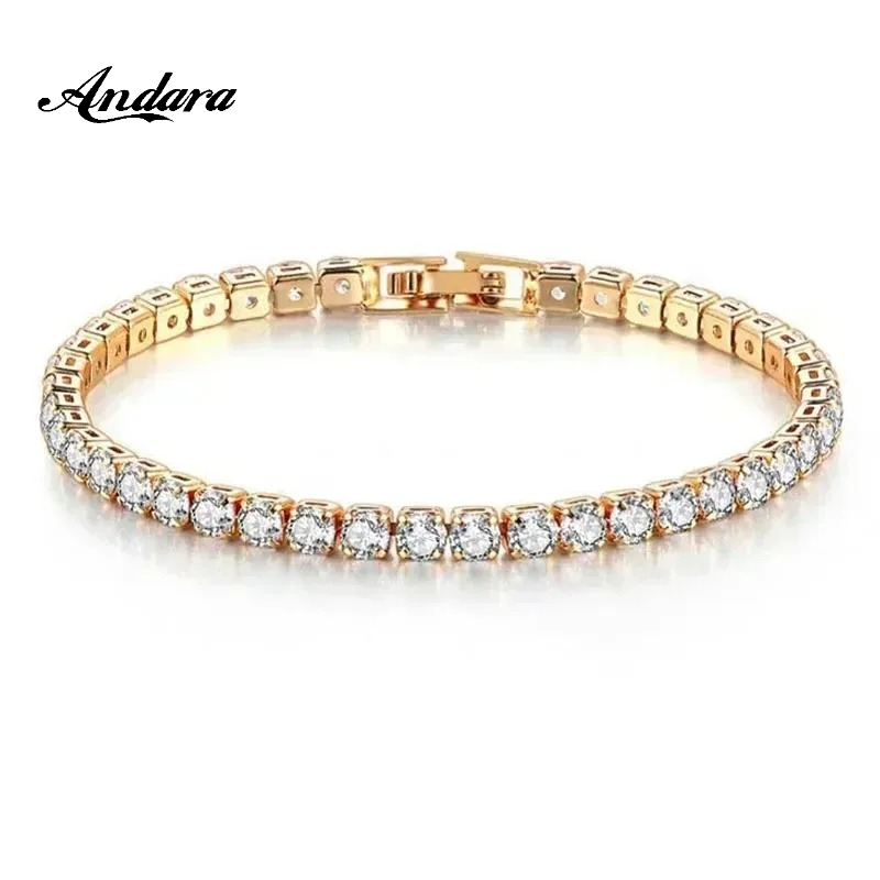 925 Sterling Silver Rose Gold  - Tennis Bracelet Cubic review and price
