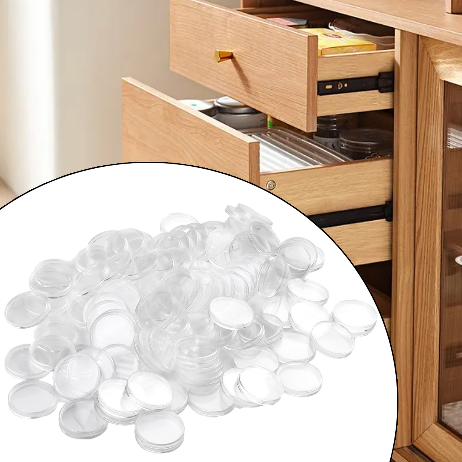 100Pcs Transparent Plastic Rou - Collectors Coins Jewelry & Watches Of Smithtown Reviews review and price