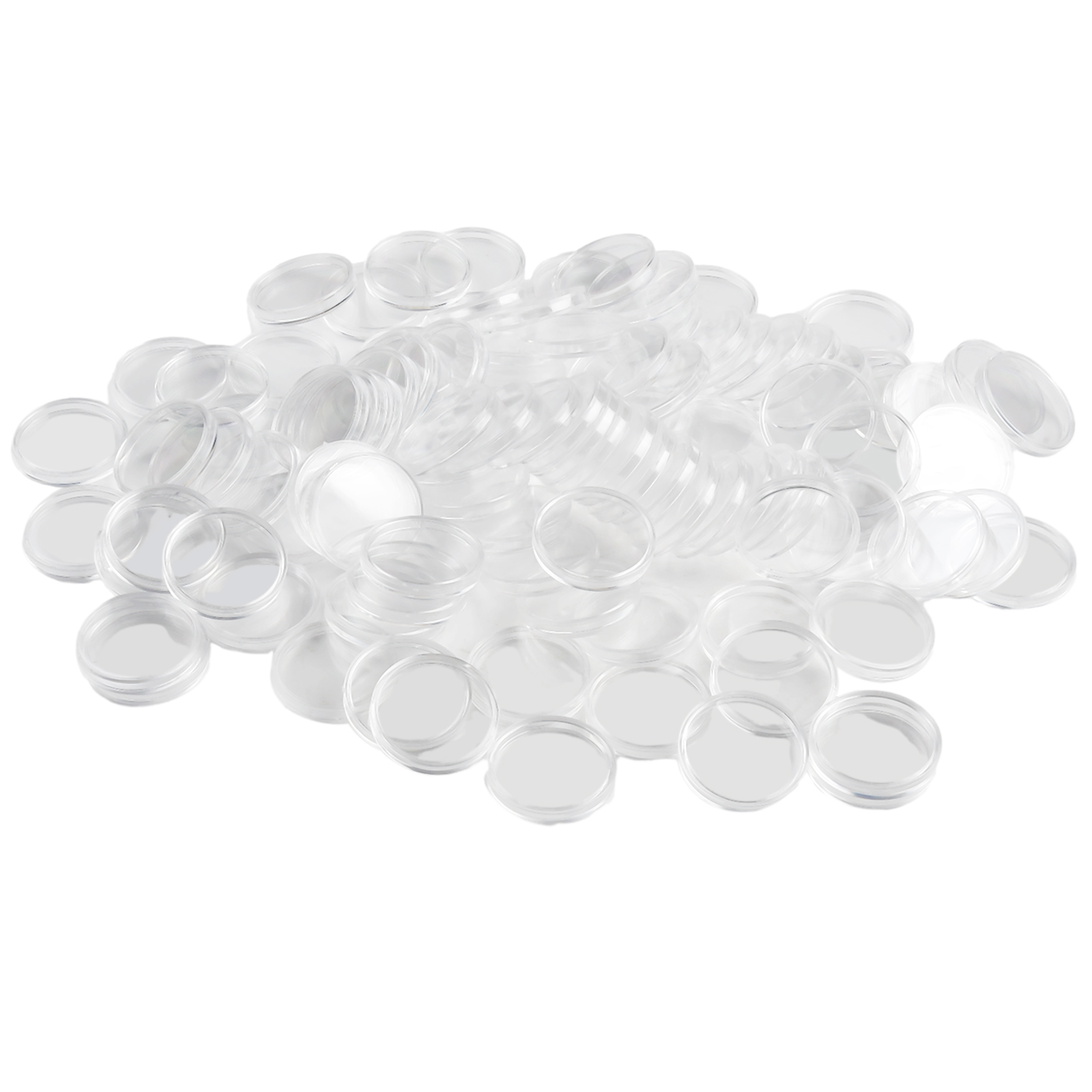 100Pcs Transparent Plastic Rou - Collectors Coins Jewelry & Watches Of Smithtown Reviews review and price
