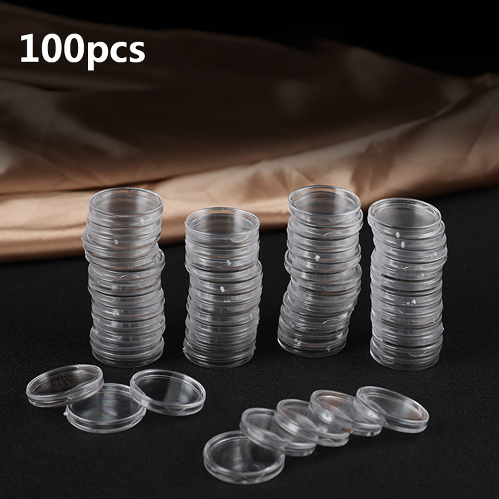 100pcs Transparent Plastic Sma - Collectors Coins Jewelry & Watches Of Smithtown Reviews review and price