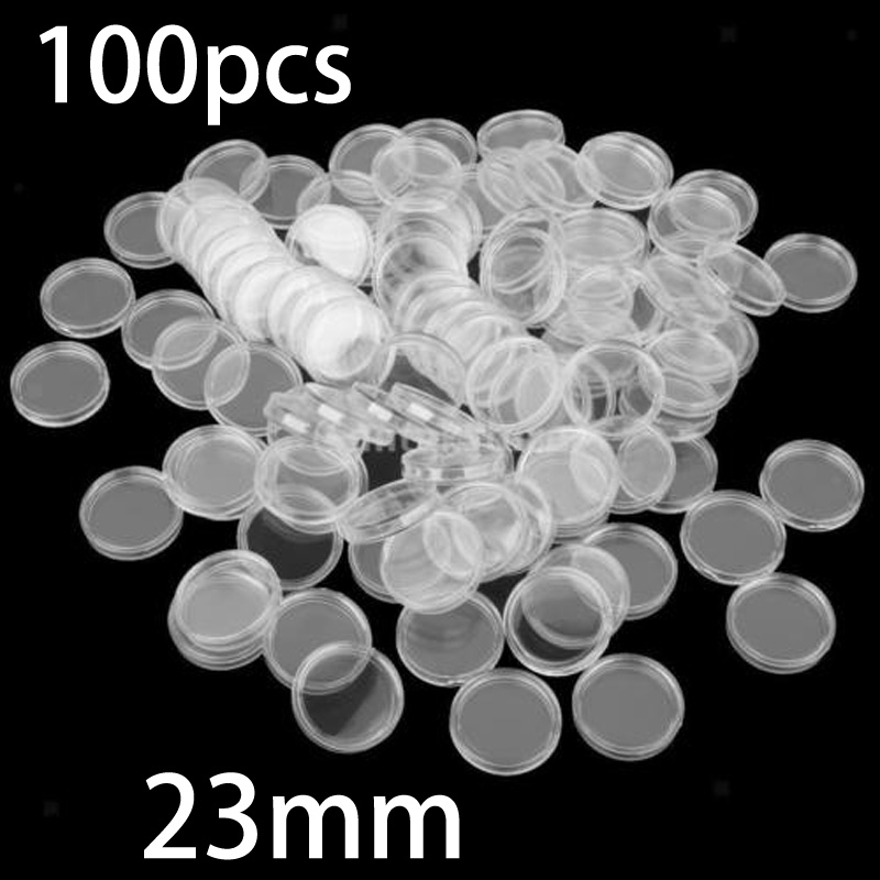 100 Pieces 23mm Clear Round Pl - Collectors Coins Jewelry & Watches Of Smithtown Reviews review and price