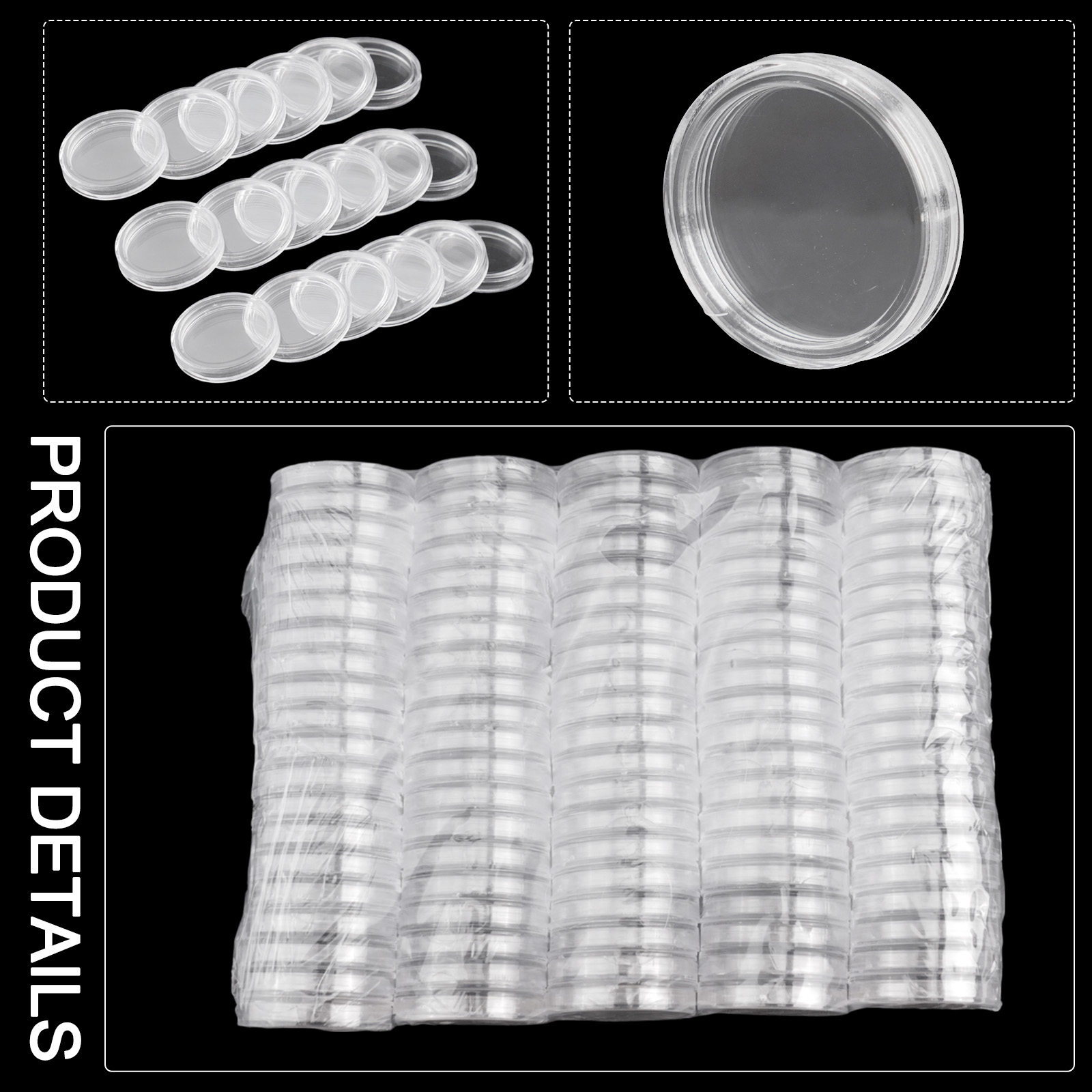 100 Pieces 23mm Clear Round Pl - Collectors Coins Jewelry & Watches Of Smithtown Reviews review and price