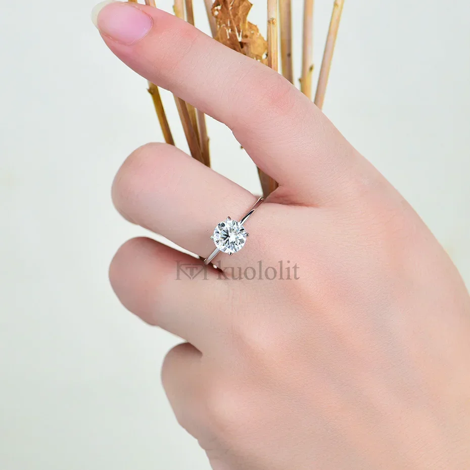 1CT‑2CT Round Cut 8.0mm D Colo - Luxury Gifts Jewelry & Watches Namfleg Mostar review and price