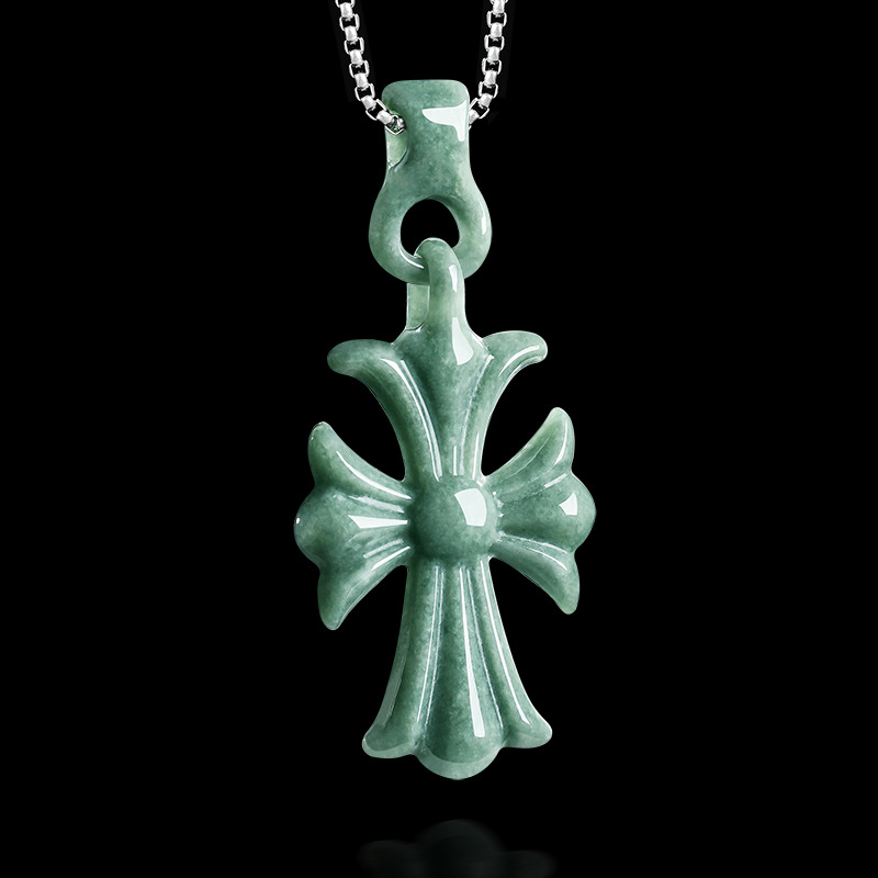 Natural Burmese Jadeite Cross  - Luxury Gifts Jewelry & Watches Namfleg Mostar review and price