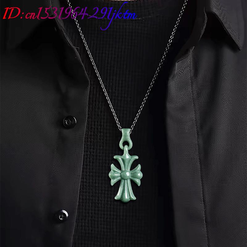 Natural Burmese Jadeite Cross  - Luxury Gifts Jewelry & Watches Namfleg Mostar review and price