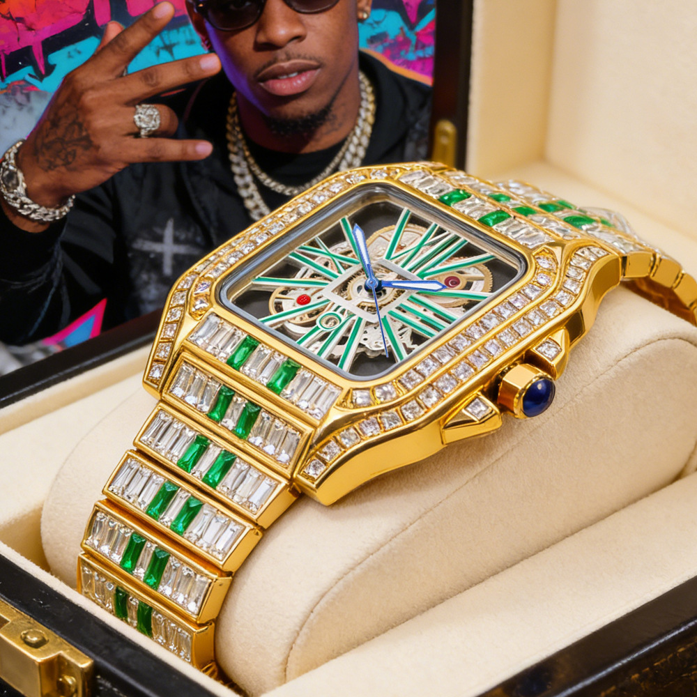 Hollow Luxury Bling Quartz Wri - Jewelry And Watches Luxury Brand review and price