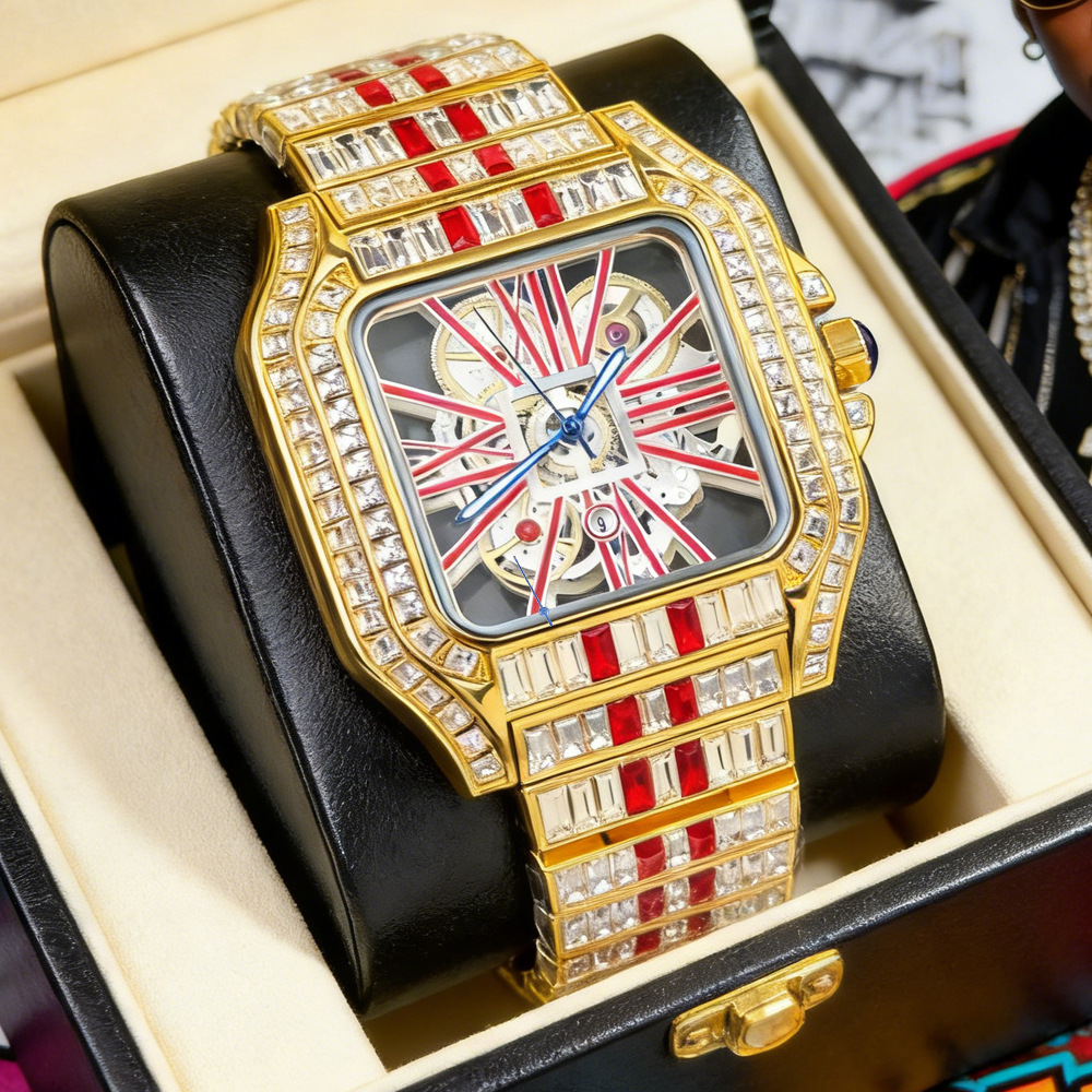 Hollow Luxury Bling Quartz Wri - Jewelry And Watches Luxury Brand review and price