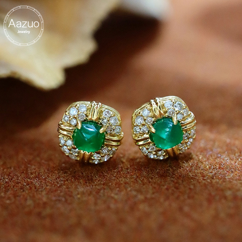 Aazuo Fine Jewelry 18K Yellow  - Diamond Stud Earrings review and price