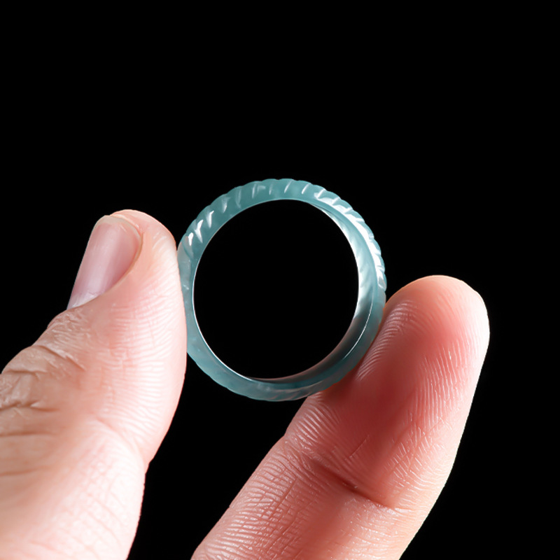 Blue Real Burmese Jadeite Ring - Jewelry & Watches Sp Z Oo Opinie review and price