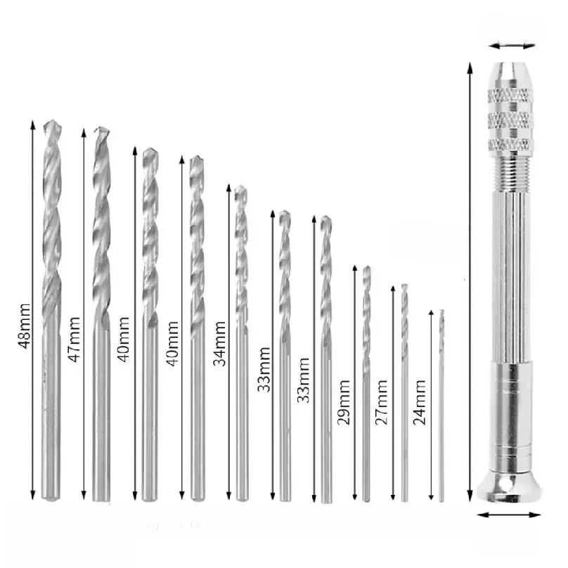 0.8-3.0mm Mini Hand Drill Wood - Watches & Jewelry Tsukiu review and price