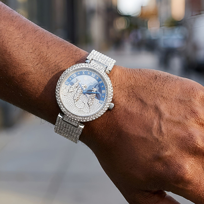 Men's Watches Sun and leopard  - Jewelry And Watches Luxury Brand review and price