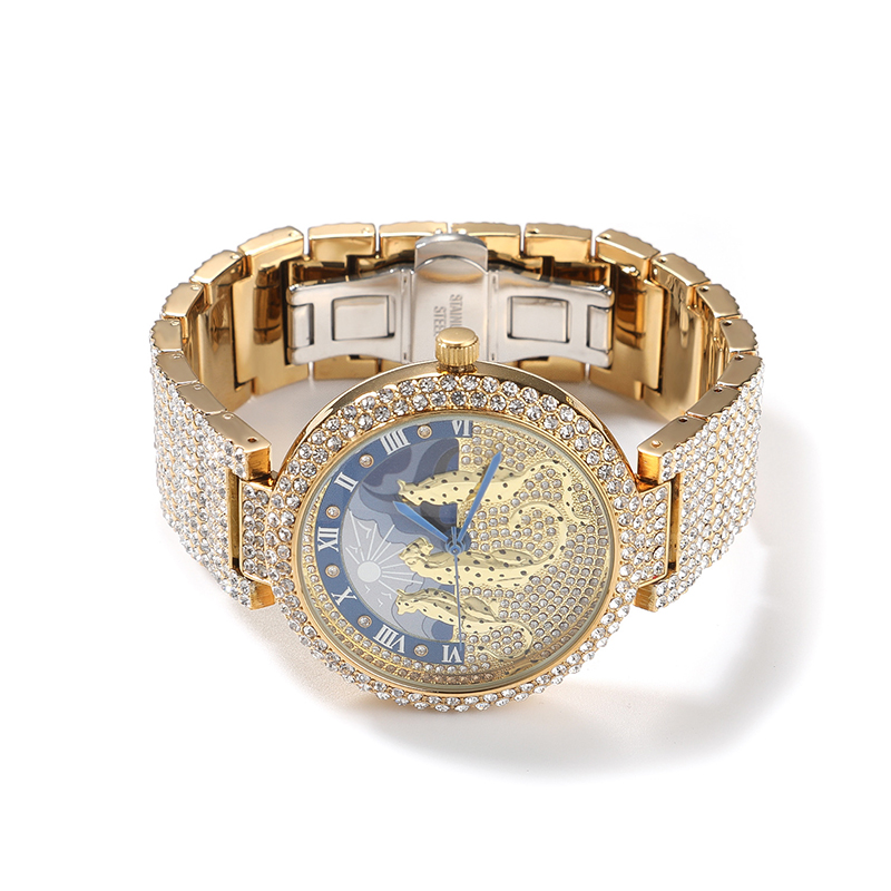 Men's Watches Sun and leopard  - Jewelry And Watches Luxury Brand review and price