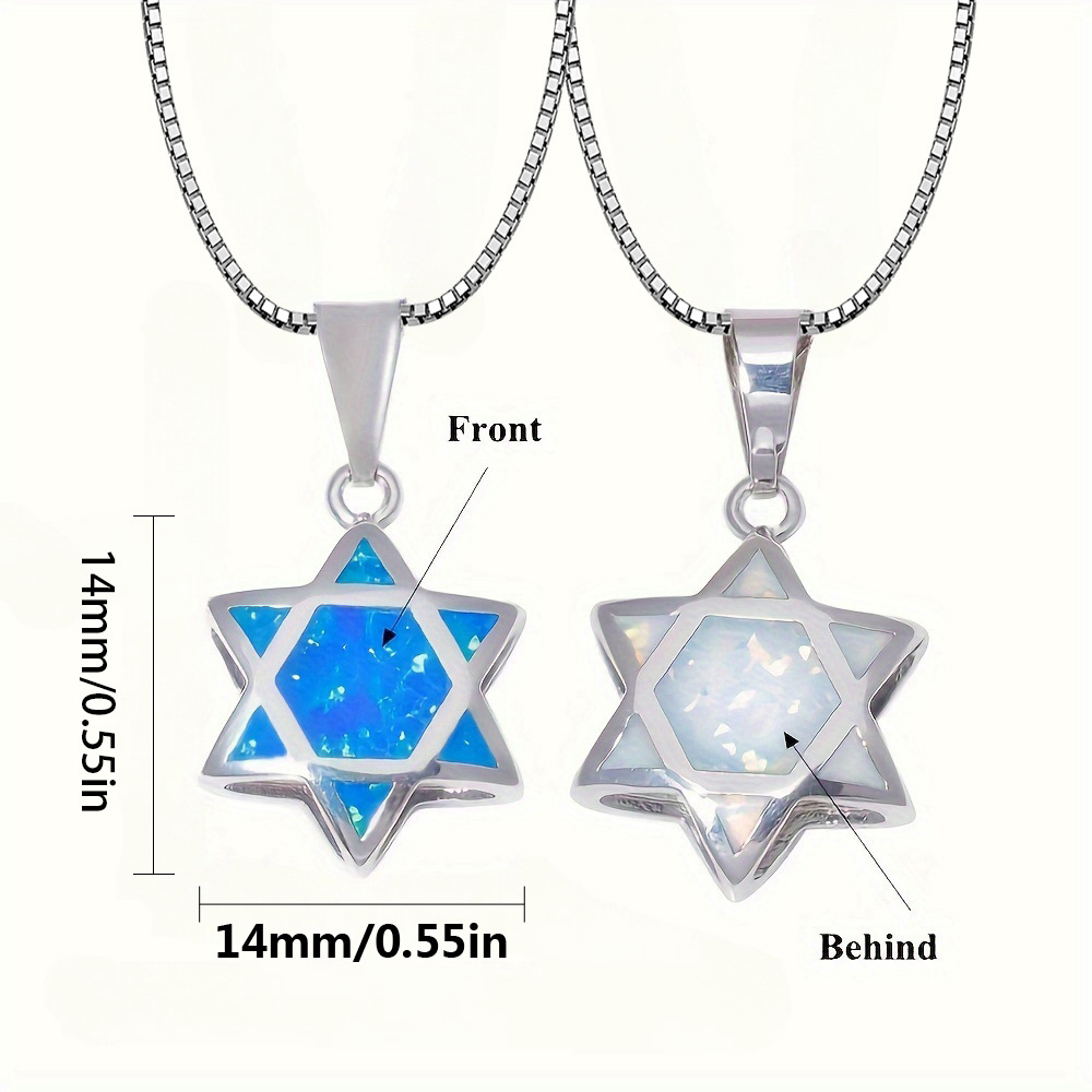 Star of David Opal Pendant Nec - Jewelry & Watches Sp Z Oo Opinie review and price