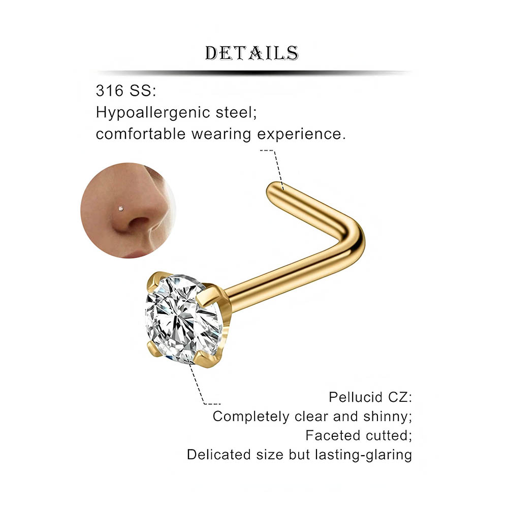 12-Piece Full Set 316L Hypoall - Diamond Stud Earrings review and price